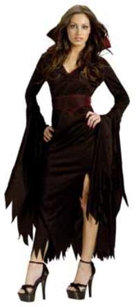 Classy Vampire black dress plus costume