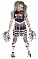 ZOMBIE FEARLEADER COSTUME CHILD 8-10