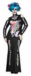 Fun World BEAUTIFUL BONES WOMEN 22W-24W plus costume day of the dead sugar skull