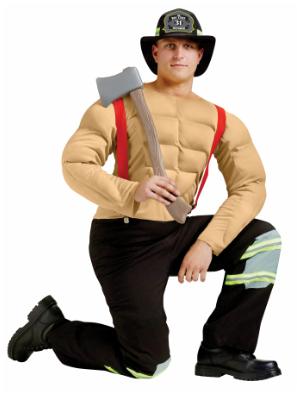 SEXY CALENDAR FIRE MAN MUSCLE CHEST HALLOWEEN COSTUME ONE SIZE Dotsy's Entertainment Co. SEXY CALENDAR FIRE MAN MUSCLE CHEST HALLOWEEN COSTUME ONE SIZE Dotsy's Entertainment Co.