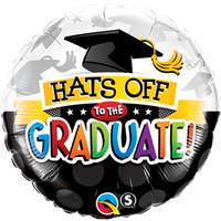 Hats Off To The Graduate 18" foil Balloon