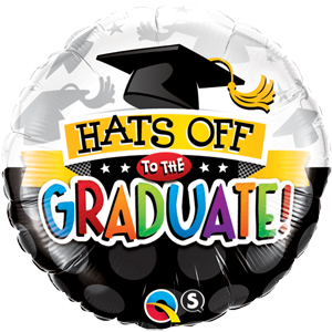 Hats Off To The Graduate 18" foil Balloon