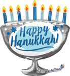 Anagram SuperShape Foil Balloon- 29" Happy Hanukkah