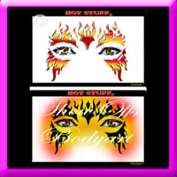 Hot Stuff Stencil Eyes