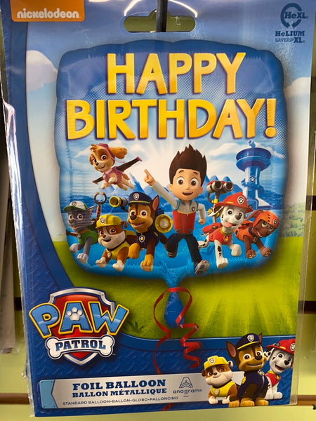 Birthday Paw Patrol Balloon