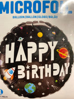 18” Happy Birthday Space Rocket Balloon