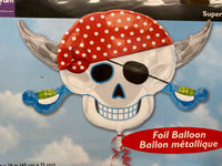 Super shape pirate skull balloon