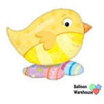 Chick and eggs foil balloon