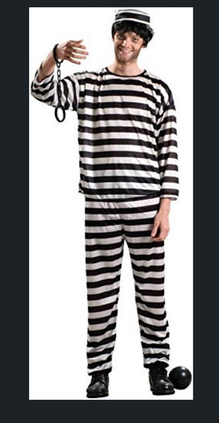 Prisoner Costume Adult One Size