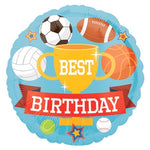 18 inch round happy birthday sports Balloon