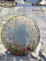 24” Confetti Bubble Balloon - Multicolour
