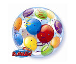 Aqua Bubble Balloon with balloon print