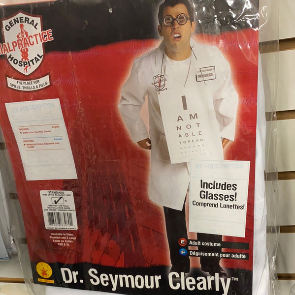 Dr Seymour Clearly (adult) labcoat eye doctor