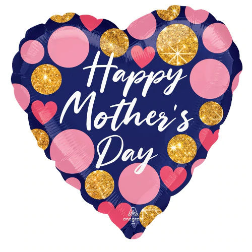 Anagram Heart Foil Balloon- 32” Happy Mother’s Day