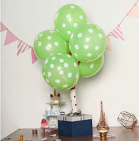 Lime Green Polka Dot Balloon