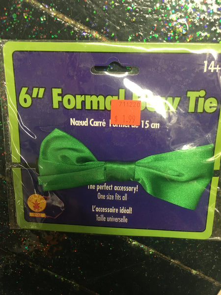 6" Green Formal Bow Tie