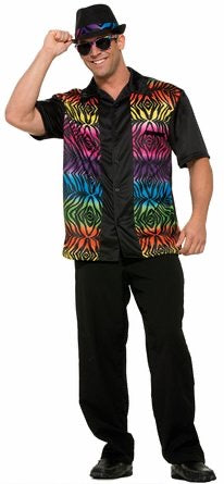 Men’s Retro Halloween Costume Shirt Adult