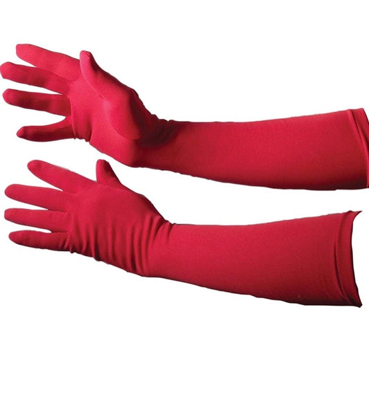 Long Red Gloves