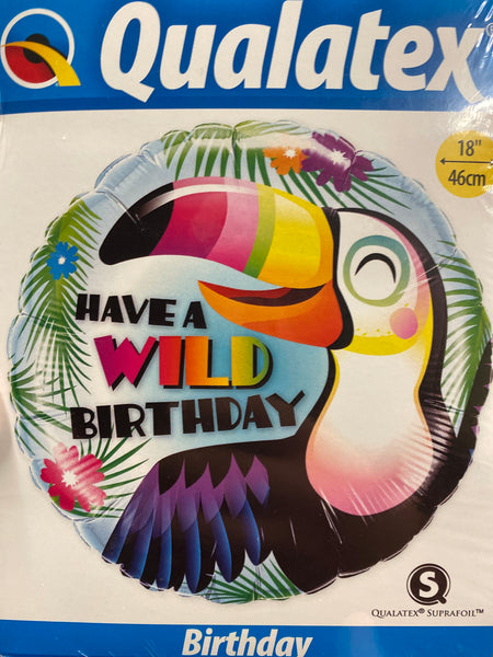 18” Have A Wild Birthday Toucan Balloon