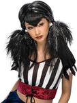 Rubies costume dark angel hair black and silver