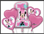 Minnie Mouse 1st Birthday Balloon Bouquet