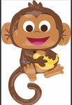 Anagram 36” Foil Balloon Happy Monkey