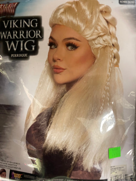 VIKING  WARRIOR Costume Accessory head blonde