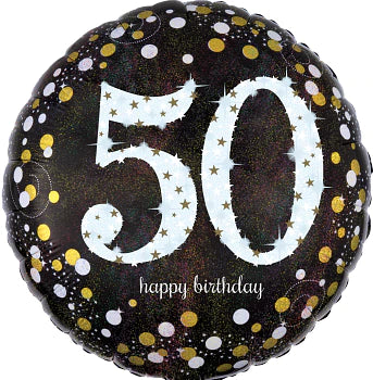 50th birthday foil balloon