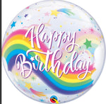 Rainbow Unicorn Bubble Balloon