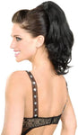 Brunette ponytail