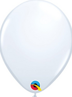 5” Round White Latex Balloon Bag of 100