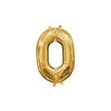 Anagram Number Balloons - Gold 34 "