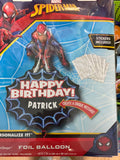 Spiderman Happy Birthday Balloon foil customize