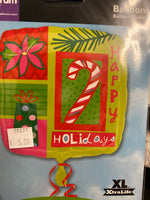 18” Happy Holidays Balloon