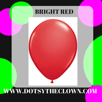 11" Red Latex Balloon