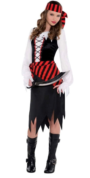 Buccaneer beauty pirate costume child large