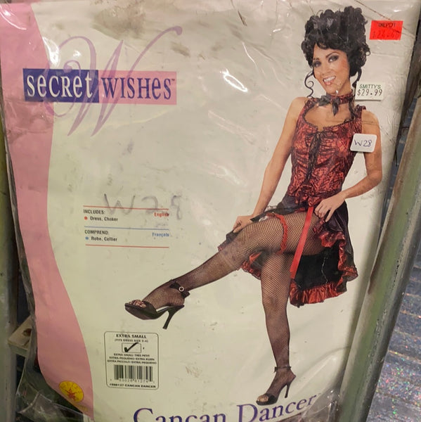 Cancan Dancer Saloon Girl Costume (adult extra small)