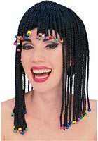Rubies costume Caribbean cornrow Hair black beaded