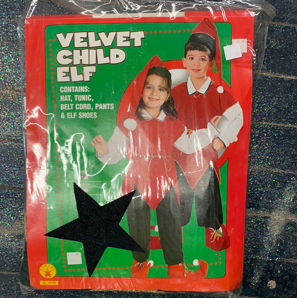 Velvet Child Elf Costume (child)