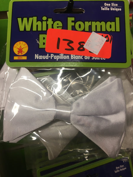 White Formal Bow Tie
