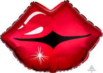 Anagram 17” lips balloon kiss red