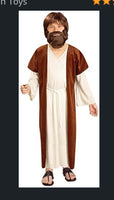 Biblical costume Jesus nativity shepherd boys medium