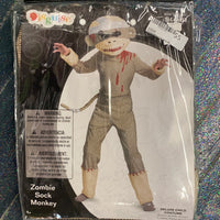 Zombie Sock Monkey Costume (child)