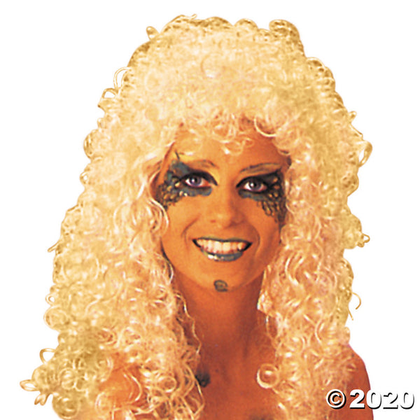 Curly extra long blonde