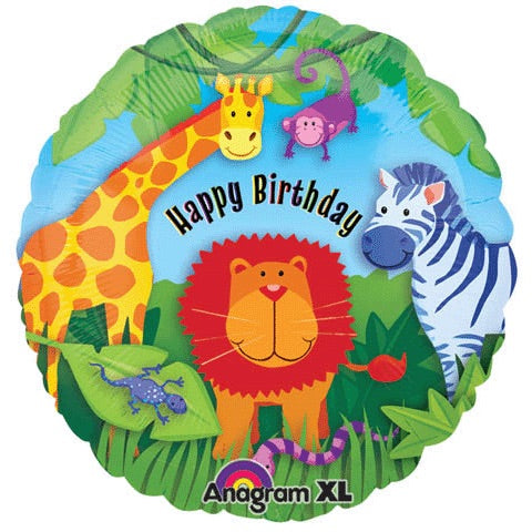 18” Happy Birthday zoo Balloon