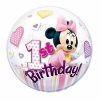 MINNIE 1ST BDAY 22" BUBBLES