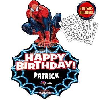Spiderman Happy Birthday Balloon foil customize