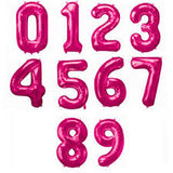 Anagram Number Balloons - Pink 34"