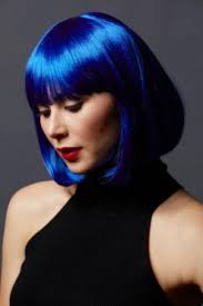 West Bay  cindy - Blue short bob hair