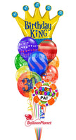 Betallic 36“ Birthday King Crown SuperShape Balloon